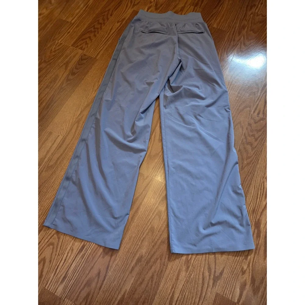 Athleta Nolita Wide Leg Pants Gray Size 4 Relaxed‎ Fit Activewear Bottoms
